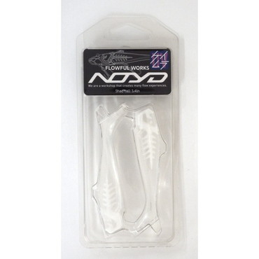 フローフルワークス ワーム ノイド予備ワーム3.4インチ S001 ケイムラクリアー