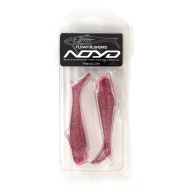 フローフルワークス ワーム ノイド予備ワーム3.4インチ S003 ピンクオーロラ