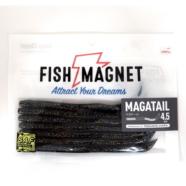 フィッシュマグネット ワーム マガテール4.5インチ #04 マルハタスモークギル