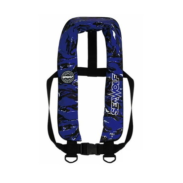 シーウルフ ライフジャケット SW-J-F03 肩掛けライフジャケット ブルーカモ フリー ※交換用ボンベキット別売