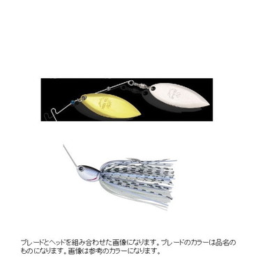 ノリーズ スピナーベイト バズベイト ディーパーレンジ 3/4OZ 701 パールブルーシャッド (ブレードカラー シルバー/シルバー)