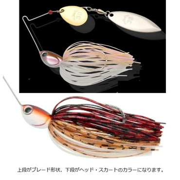 ノリーズ スピナーベイト ノリーズ ウインドレンジ 5/8oz TW 755 タナベセレクトタイガーII(G/G)