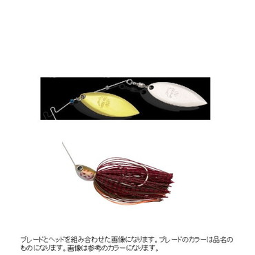 ノリーズ スピナーベイト バズベイト ディーパーレンジ 1/4oz 508 ブリーディングレッド (ブレードカラー ゴールド/ゴールド)