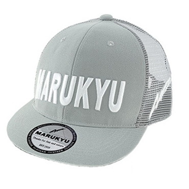 マルキュー 帽子 マルキューフラットバイザーメッシュキャップ01 グレイ フリー