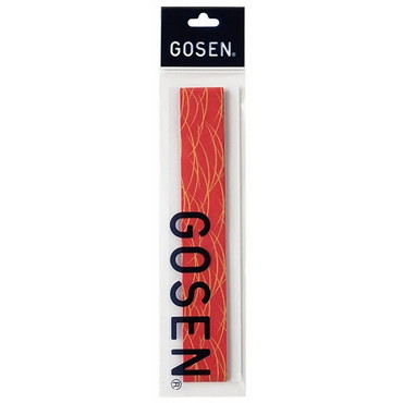 ゴーセン オーバーグリップ 和柄 草 B816 REG(レッド×ゴールド)
