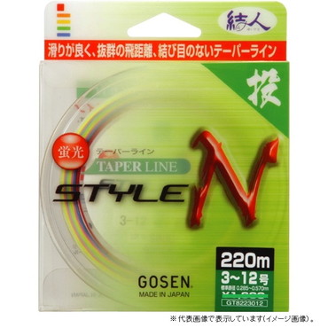 ゴーセン テーパーラインスタイルN 170M 2.5-12号