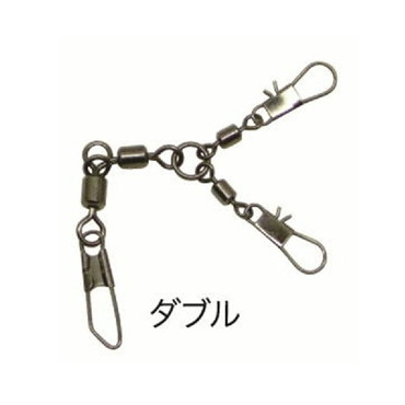 大藤つり具 サルカン PT-8027 タコエギサルカンダブル(2P入リ)