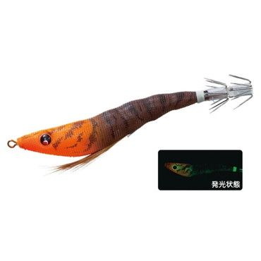 デュエル スッテ イージースリム 布巻 80mm 17LOBW 夜光オレンジブラウン