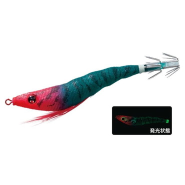 デュエル スッテ イージースリム 布巻 80mm 16LRM 夜光レッドグリーン