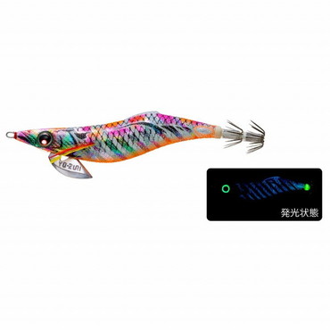 デュエル(DUEL) アオリーQ フィンエース 3.5号 ブルー夜光マーブルマーブル