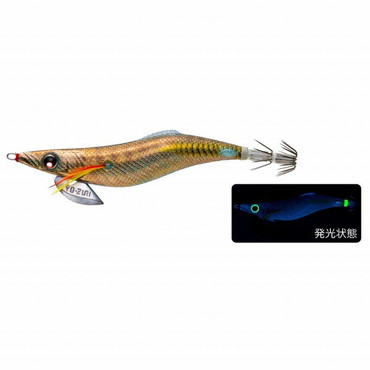 デュエル(DUEL) アオリーQ フィンエース 3.5号 ブルー夜光ゴールドリアルアジ