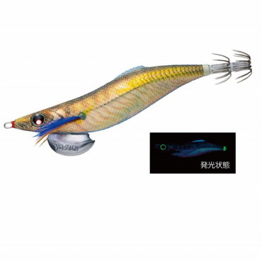 デュエル(DUEL) アオリーQ ロングキャスト 3.5号 BLGA ブルー夜行ゴールドリアルアジ