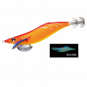 デュエル(DUEL) アオリーQ ロングキャスト 3.5号 SBOI スーパーブルー夜行オレンジボイル