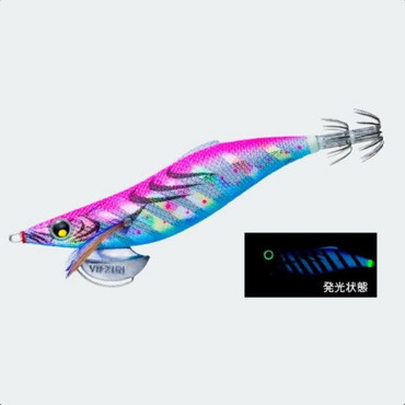 デュエル ＤＵＥＬ　アオリーQ ロングキャスト(LC) スロー 3.5号 BLMP ブルー夜光マーブルピンク