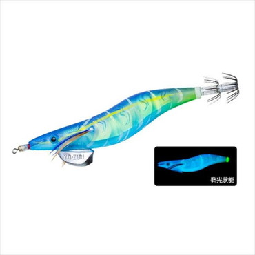 デュエル ヨーズリ エギ アオリーQ 3D 4.0号 05 SBBB スーパーブルー夜光ブルーボイル