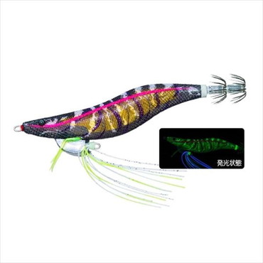 デュエル エギ Ebi Q 3.0号 01 LBL 夜な夜なタイガー