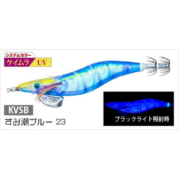 デュエル エギ アオリーQ 3D 3.5号 KVSB　すみ潮ブルー２３