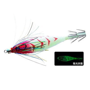 デュエル スッテ ぴっか Y2 80mm 01 LRH 夜光レッドヘッド