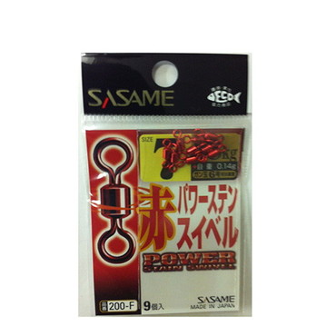 ササメ針 200-F 赤パワーステンスイベル 7号