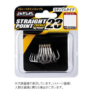 シャウト トリプルフック 223SS ストレートポイントトレブル23 4