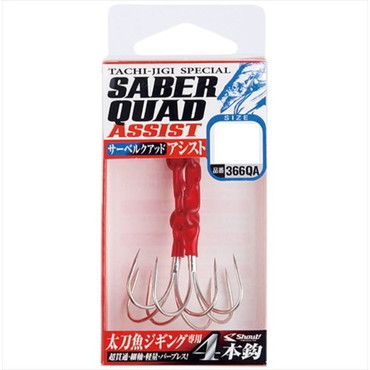 シャウト アシストフック 366QA サーベルクアッドアシスト M 2本入リ
