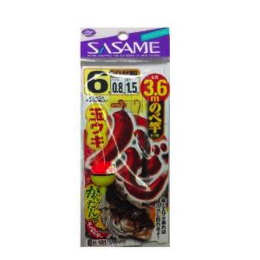 ササメ　Ｈ－１０１　ハゼ玉ウキ３．６ｍ　６号０．８