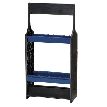 OGK カラーロッドスタンド(16本用) ブラック/コロネットブルー