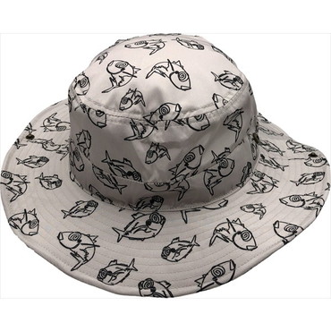 コヒナタ 帽子 ギョギョハット アジアウトライン(グレー) 57cm-60cm