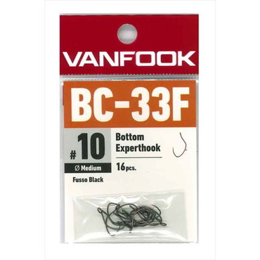 ヴァンフック シングルフック BC-33F ボトムエキスパート フッソブラック #10