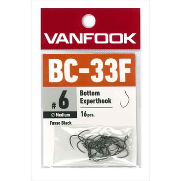 ヴァンフック シングルフック BC-33F ボトムエキスパート フッソブラック #6