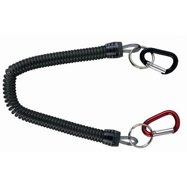 グローリーフィッシュ SP-001 スパイラル&カラビナ L ブラック