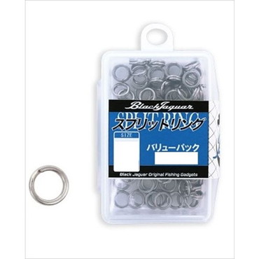 宇崎日新 ARES スナップ・リング ブラックジャガー スプリットリングバリューP ケース付(30入) #5.5