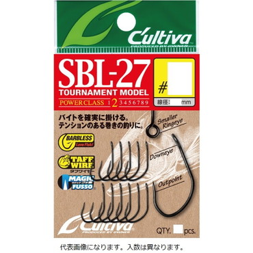 オーナー・カルティバ　ＳＢＬ－２７　シングル２７ バーブレス　#１０