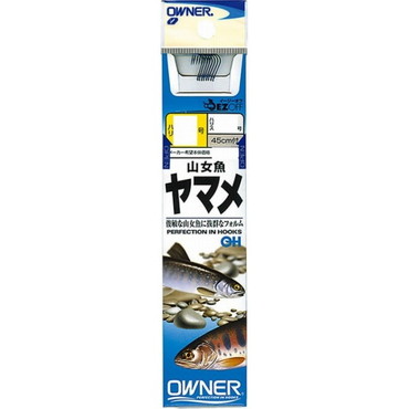 オーナー 山女魚 糸付(45cm) 青 鈎4号-ハリス0.4号