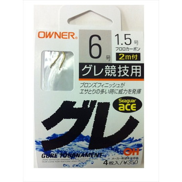 オーナー 糸付 40426 2mグレ競技用 6-1.5