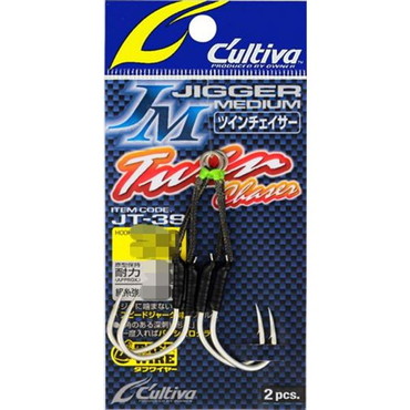 オーナー・カルティバ アシストフック JT-39 ジガーミディアムツインチェイサー #6/0