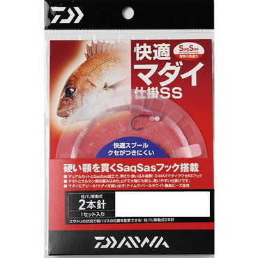 ダイワ　快適マダイ仕掛ＳＳ２本　鈎１０号－ハリス：４号－全長：１０ｍ
