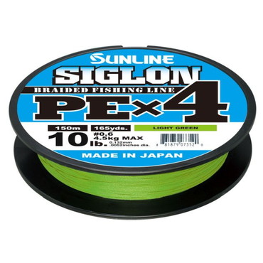 サンライン　シグロン（SIGLON)　ＰＥ×４　１５０Ｍ（ＬＧ）　＃０．６号 ／１０ＬＢ　Ｊ