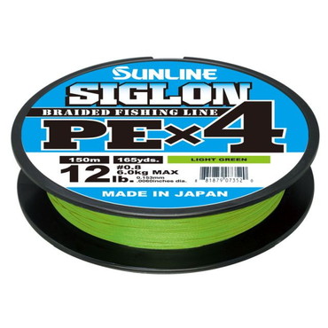 サンライン　シグロン（SIGLON)　ＰＥ×４　１５０Ｍ（ＬＧ）　＃０．８号 ／１２ＬＢ　Ｊ