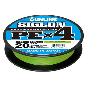 サンライン　シグロン（SIGLON)　ＰＥ×４　１５０Ｍ（ＬＧ）　＃１．２号 ／２０ＬＢ　Ｊ