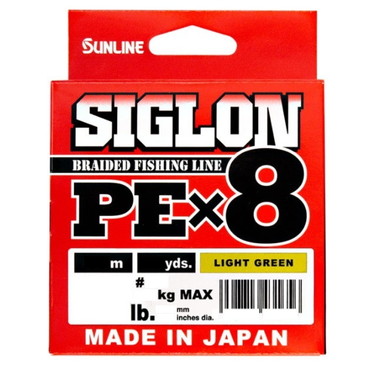 サンライン PEライン SIGLON PE (シグロンPE)×8 150m ライトグリーン 1.2号 20lb