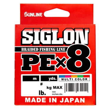 サンライン ライン SIGLON PE (シグロンPE)×8 150m マルチカラー 1.2号 20lb