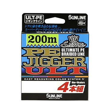 サンライン　ＰＥ　ジガー　ＵＬＴ　４本組　２００ｍ　１．７号