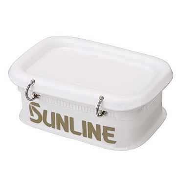 サンライン 餌箱 SB-404 エサバケツM(浅型) ホワイト