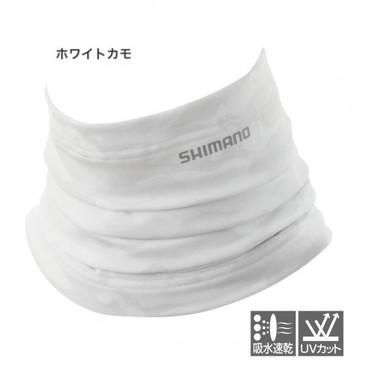 シマノ　AC-064Q サンプロテクション ネッククール ホワイトカモ フリーサイズ