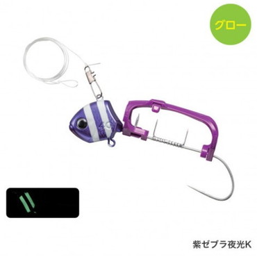 シマノ　PN-VS1U サーベルマスター 船テンヤ β ゲキハヤ 50号/M 紫ゼブラ夜光K