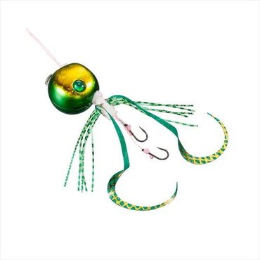 シマノ タイラバ 鯛ラバ JD-Q10U 炎月 ラクチェンバクバクR 100g 004 グリーンゴールド