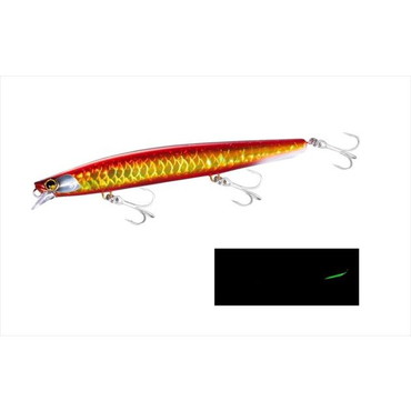 シマノ シーバスルアー XF-115S 熱砂 ヒラメミノーSR 150F AR-C 014 キョウリンアカキンG