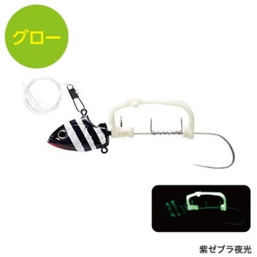 シマノ　PN-UN1T サーベルマスター 船テンヤ ゲキハヤ 30号/M 紫ゼブラ夜光