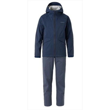 シマノ レインウェア RA-005V ベーシック フィッシングレインスーツ ネイビー L
